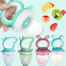 Load image into Gallery viewer, Fresh Fruit Food Safe Baby Pacifiers Feeder Fruit feeding baby food container Pacifier Bottles Baby bottle Kid Fruit Nipple Teat
