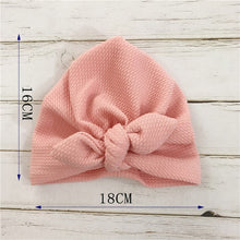 Load image into Gallery viewer, Knot Bow Baby Headbands Toddler Headwraps 6m-18m Baby Turban Hats Babes Caps
