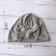 Load image into Gallery viewer, Knot Bow Baby Headbands Toddler Headwraps 6m-18m Baby Turban Hats Babes Caps
