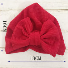 Load image into Gallery viewer, Knot Bow Baby Headbands Toddler Headwraps 6m-18m Baby Turban Hats Babes Caps
