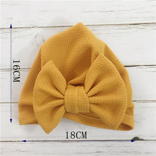 Load image into Gallery viewer, Knot Bow Baby Headbands Toddler Headwraps 6m-18m Baby Turban Hats Babes Caps
