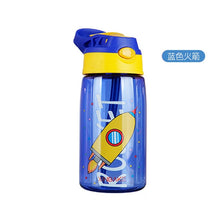Load image into Gallery viewer, 480ML Kids Water Cup Creative Cartoon Baby Feeding Cups With Straws Leakproof Water Bottles Outdoor Portable Children&#39;s Cups
