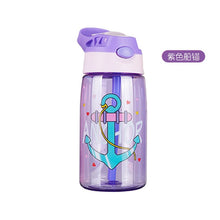 Load image into Gallery viewer, 480ML Kids Water Cup Creative Cartoon Baby Feeding Cups With Straws Leakproof Water Bottles Outdoor Portable Children&#39;s Cups
